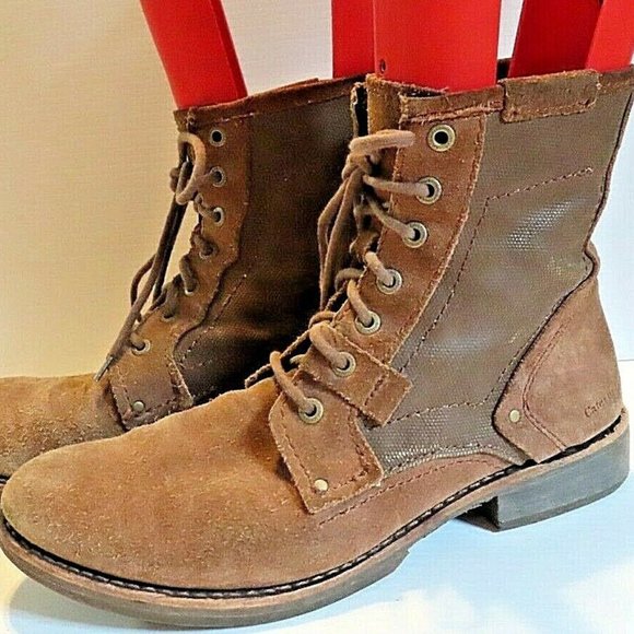 Caterpillar Shoes Mens Caterpillar Abe Dark Snuff Canvas 6 Lace Up